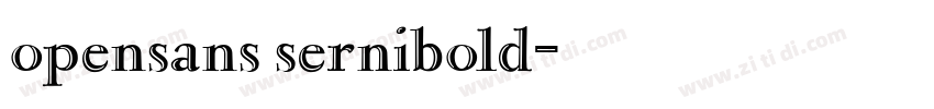 opensans sernibold字体转换